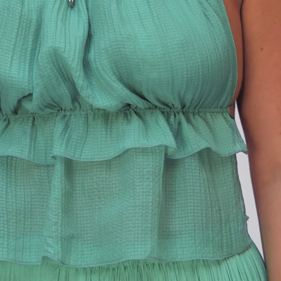 OCEAN STRING SILK TOP
