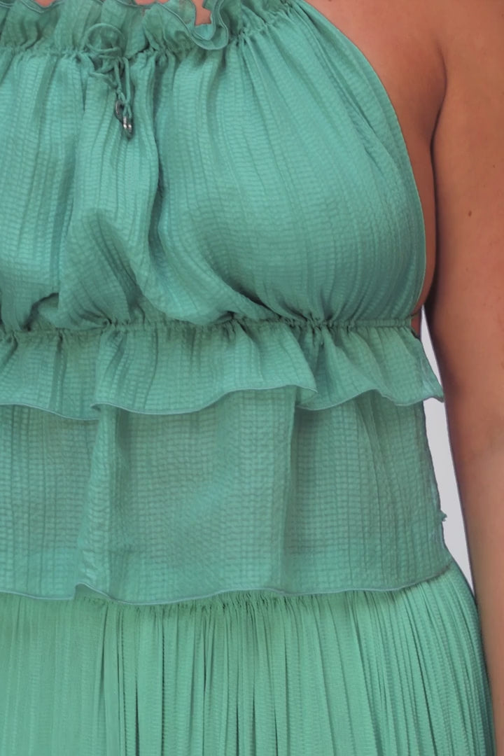 OCEAN STRING SILK TOP