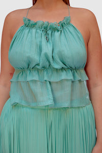 OCEAN STRING SILK TOP