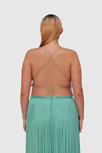 OCEAN STRING SILK TOP