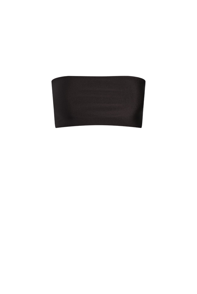 BLACK BANDEAU TOP