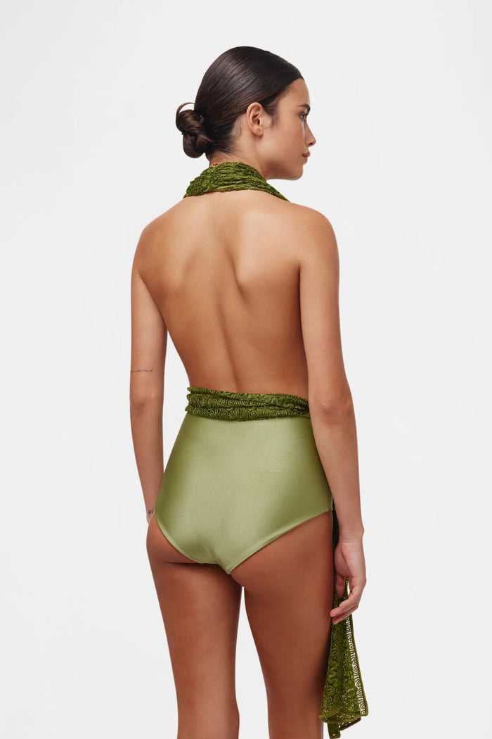 CACTUS KNIT SCARF SET / TOP